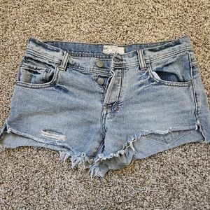 Free people distressed shorts